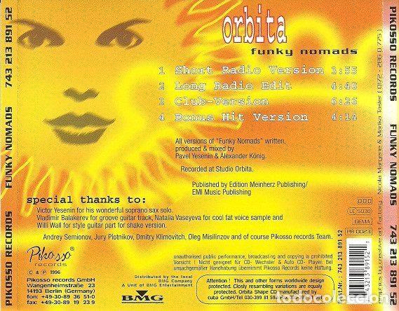 CDs de m&uacute;sica: Orbita &ndash; Funky Nomads (CD, Pikosso Records PR 0023) - Foto 2
