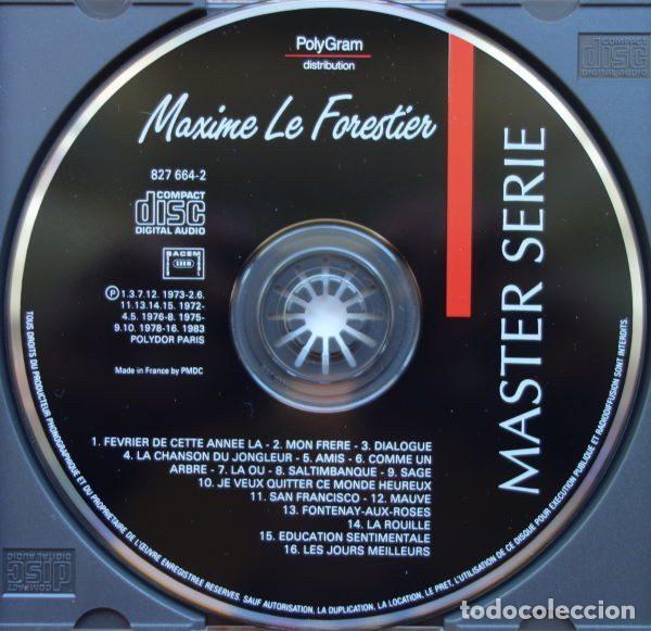 CDs de m&uacute;sica: Maxime Le Forestier &ndash; Master Serie (CD, PolyGram Distribution 827 664-2) - Foto 3