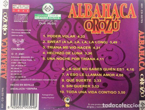 CDs de m&uacute;sica: Albahaca &ndash; Oroz&uacute; (CD, Coliseum CD-02795) - Foto 4