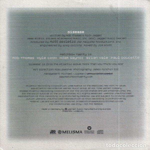CDs de m&uacute;sica: Matchbox Twenty &ndash; Disease (CD, Atlantic PR03724) - Foto 2