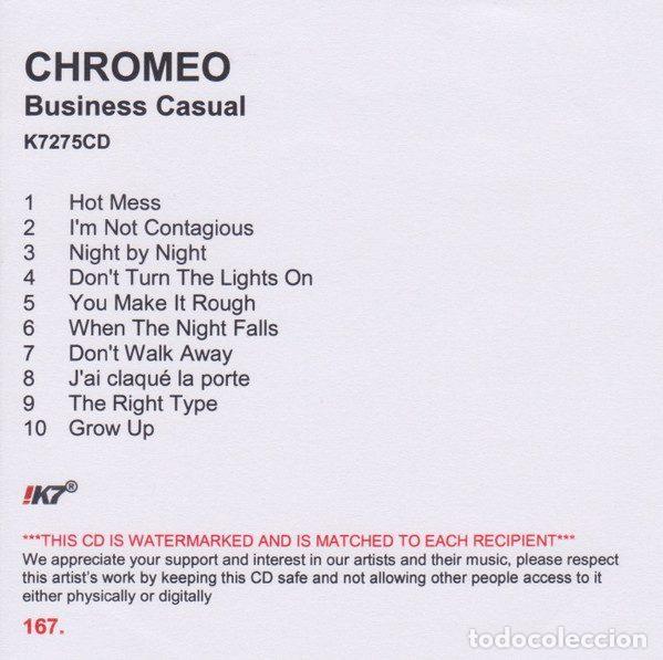 CDs de Musique: Chromeo &ndash; Business Casual (CDr, !K7 Records K7275CD)