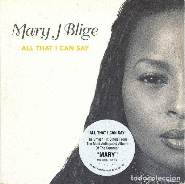 Music CDs: Mary J. Blige &ndash; All That I Can Say (CD, MCA Records MCD 55613)