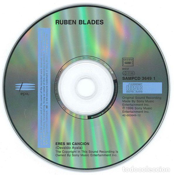 CDs de m&uacute;sica: Ruben Blades &ndash; Eres Mi Canci&oacute;n (CD, Epic SAMPCD 3649) - Foto 3