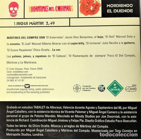 CDs de m&uacute;sica: M&aacute;rtires Del Comp&aacute;s &ndash; Rigui M&aacute;rtir (CD, Detour 2064) - Foto 3