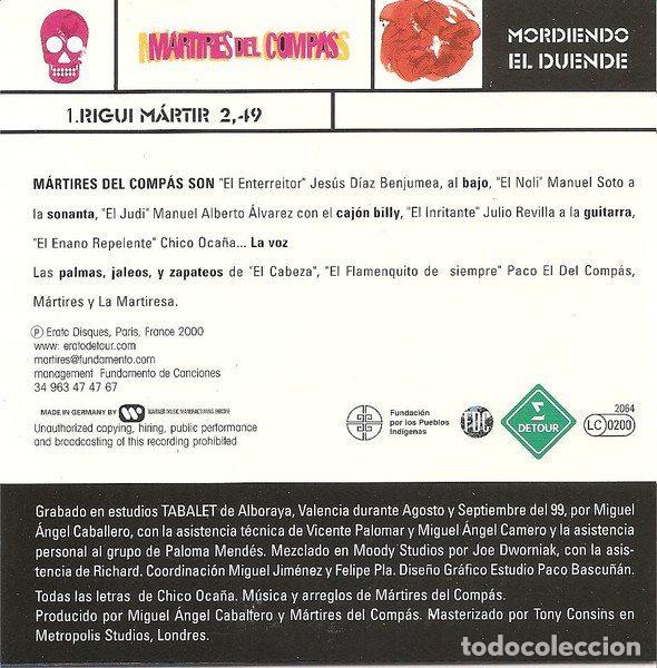CDs de m&uacute;sica: M&aacute;rtires Del Comp&aacute;s &ndash; Rigui M&aacute;rtir (CD, Detour 2064) - Foto 4