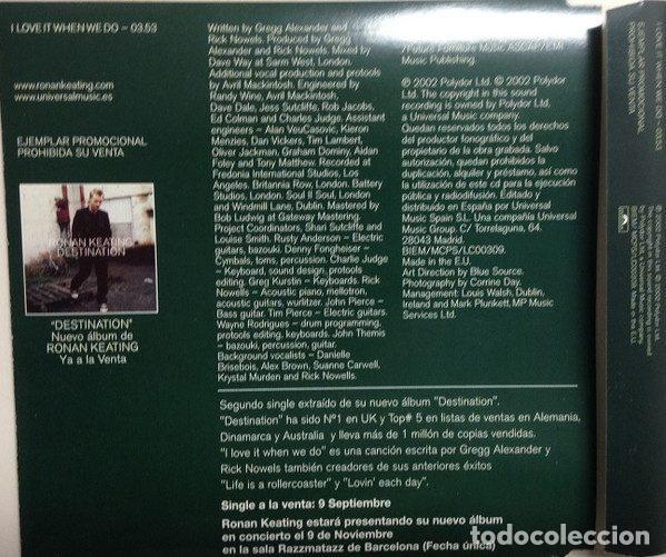 CDs de m&uacute;sica: Ronan Keating &ndash; I Love It When We Do (CD, Polydor none) - Foto 2