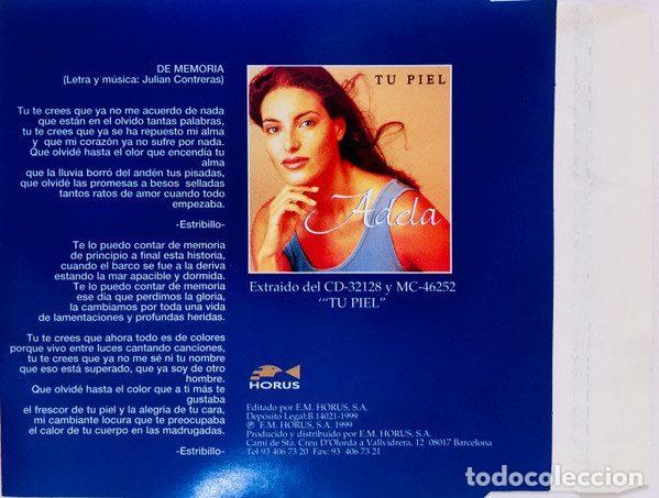 CDs de m&uacute;sica: Adela &ndash; De Memoria (CD, Horus CD-53155) - Foto 2