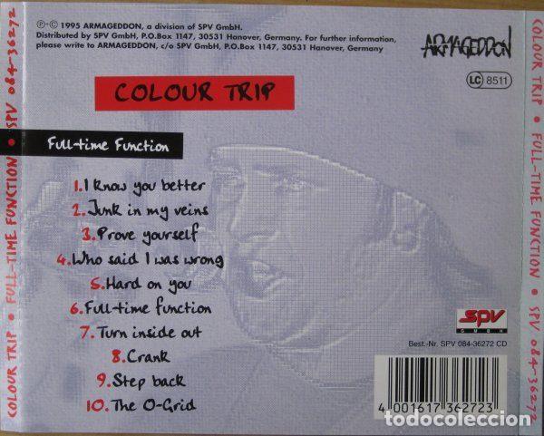 CDs de m&uacute;sica: Colour Trip &ndash; Full-Time Function (CD, Armageddon CD 084-36272) - Foto 2