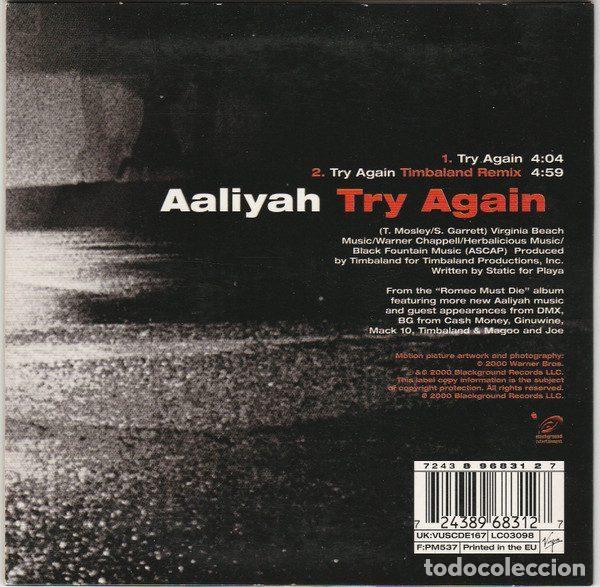 CDs de m&uacute;sica: Aaliyah &ndash; Try Again (CD, Blackground Entertainment VUSCDE167) - Foto 2