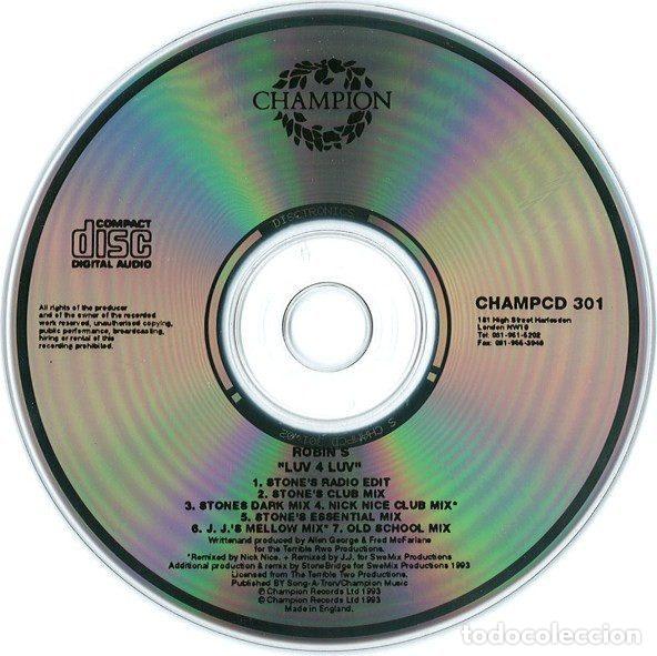 CDs de m&uacute;sica: Robin S &ndash; Luv 4 Luv (CD, Champion CHAMPCD 301) - Foto 3