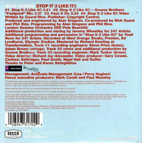 CDs de m&uacute;sica: Rick Guard &ndash; Stop It (I Like It!) (CD, Decca 473 170-2) - Foto 2