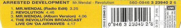 CDs de m&uacute;sica: Arrested Development &ndash; Mr. Wendal / Revolution (CD, Chrysalis 560-0946) - Foto 2