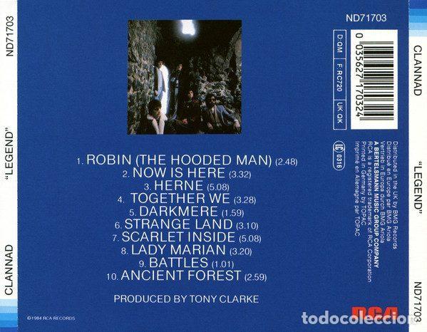 CDs de m&uacute;sica: Clannad &ndash; Legend (CD, RCA ND71703) - Foto 2