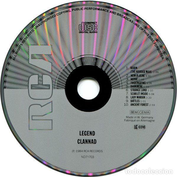 CDs de m&uacute;sica: Clannad &ndash; Legend (CD, RCA ND71703) - Foto 3