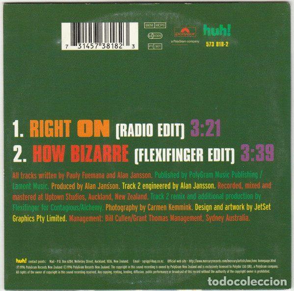 CDs de m&uacute;sica: OMC &ndash; Right On (CD, Polydor 573 818-2) - Foto 2
