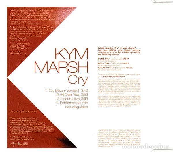 CDs de m&uacute;sica: Kym Marsh &ndash; Cry (CD, Universal MCSTD 40314) - Foto 3