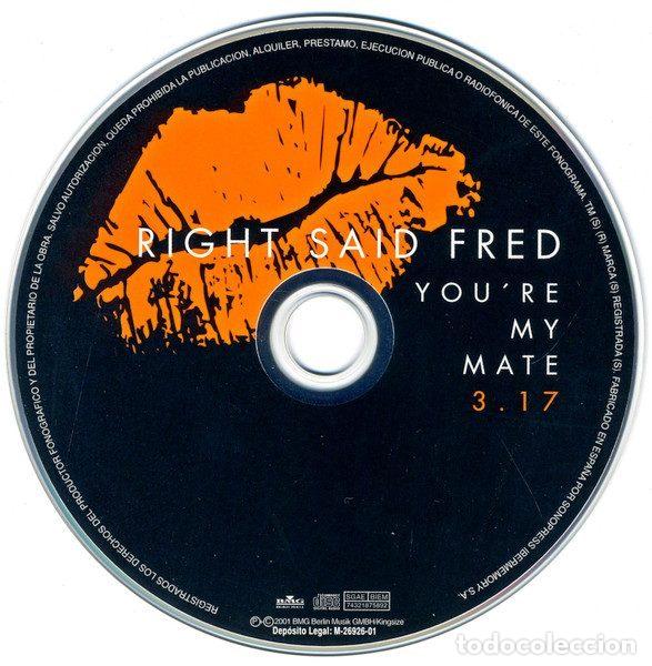 CD de M&uacute;sica: Right Said Fred &ndash; You're My Mate (CD, BMG Music 74321 875892)