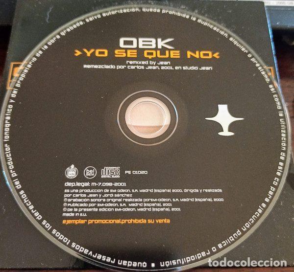 CDs de m&uacute;sica: OBK &ndash; Yo Se Que No (Extrapop Version) (CD, Hispavox PE01020) - Foto 3