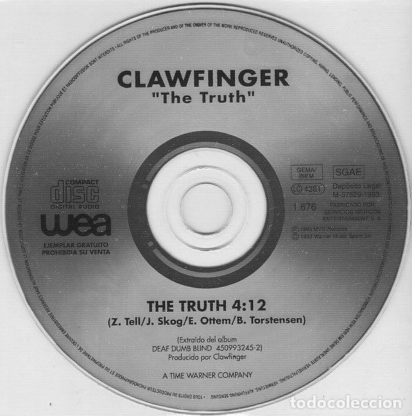 CDs de m&uacute;sica: Clawfinger &ndash; The Truth (CD, WEA 1.676) - Foto 1