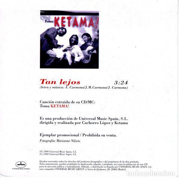 CDs de m&uacute;sica: Ketama &ndash; Tan Lejos (CD, Mercury KETAMA9) - Foto 2