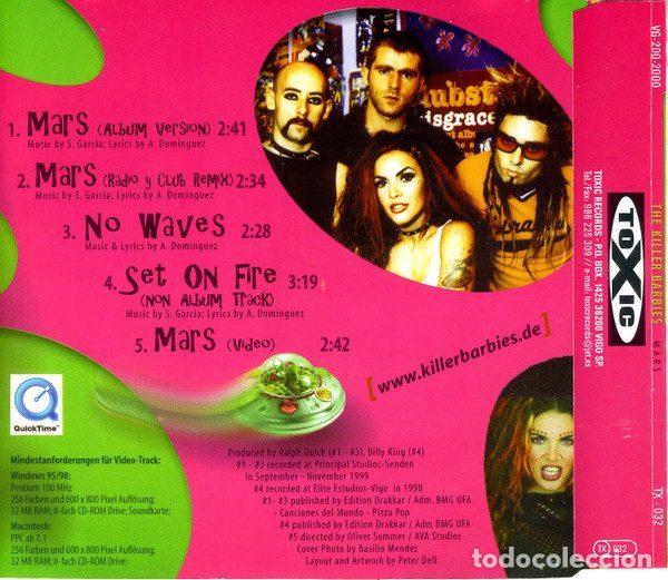 CDs de m&uacute;sica: The Killer Barbies &ndash; Mars (CD, Toxic Records TX-032) - Foto 2