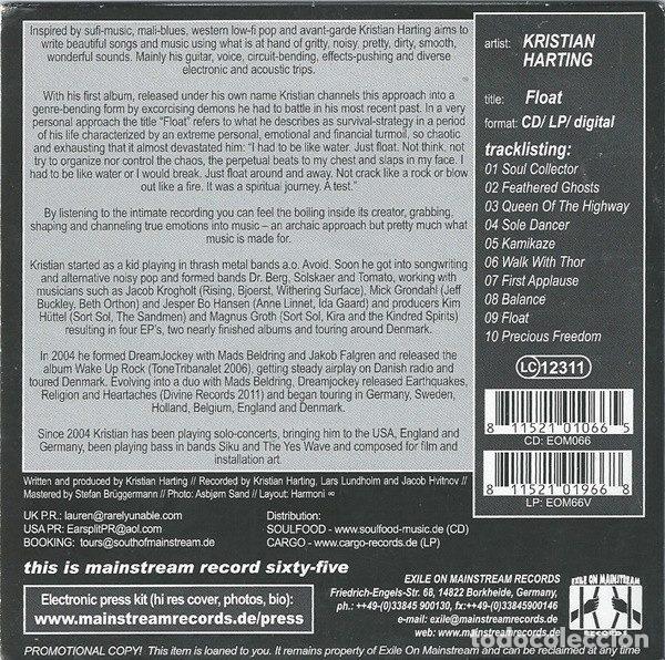 CDs de m&uacute;sica: Kristian Harting &ndash; Float (CD, Exile On Mainstream Records EOM066) - Foto 2