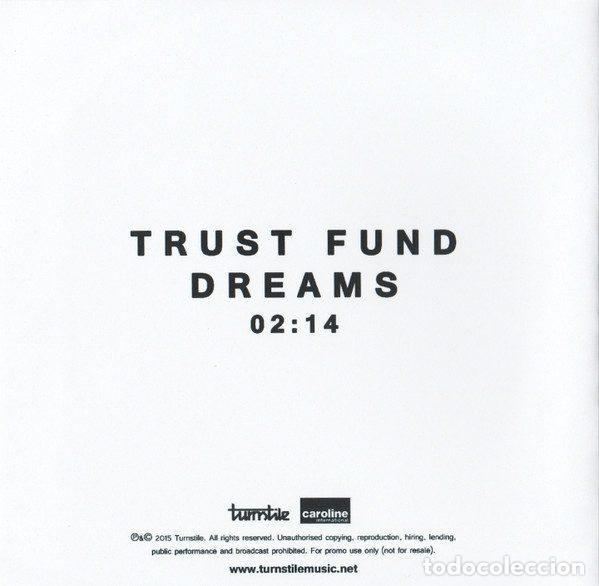 CDs de m&uacute;sica: Trust Fund &ndash; Dreams (CDr, Turnstile none) - Foto 2