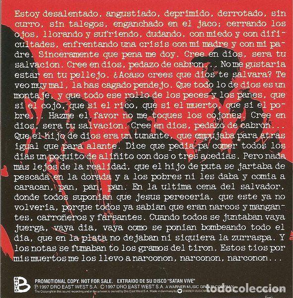 CDs de m&uacute;sica: Narco &ndash; Cree En Dios (CD, Bruto 3984-23942) - Foto 2