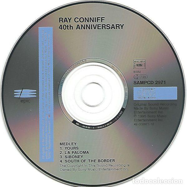 CDs de m&uacute;sica: Ray Conniff &ndash; 40Th Anniversary (CD, Epic SAMP 2971) - Foto 3