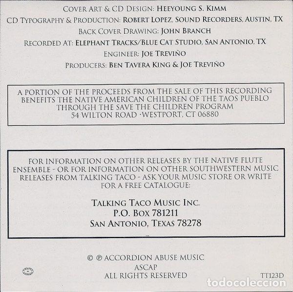 CDs de m&uacute;sica: Native Flute Ensemble &ndash; Riding Thunder (CD, Talking Taco Music TT123D) - Foto 4