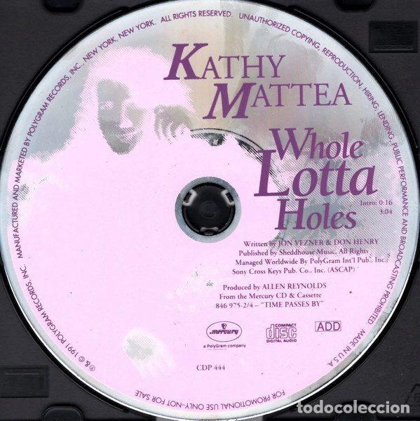 CDs de m&uacute;sica: Kathy Mattea &ndash; Whole Lotta Holes (CD, Mercury CDP 444)
