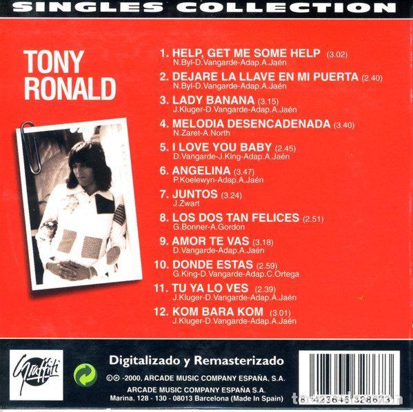 CDs de m&uacute;sica: Tony Ronald &ndash; Singles Collection (CD, Graffiti 32-867) - Foto 2