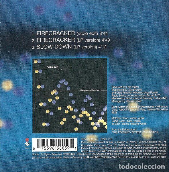 CDs de m&uacute;sica: Nada Surf &ndash; Firecracker (CD, Elektra 7559-63805-9) - Foto 2