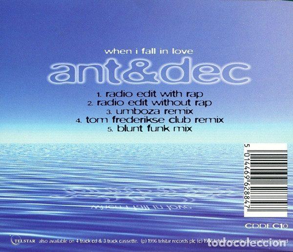 CDs de m&uacute;sica: Ant & Dec &ndash; When I Fall In Love (CD, Telstar CDDEC10) - Foto 3