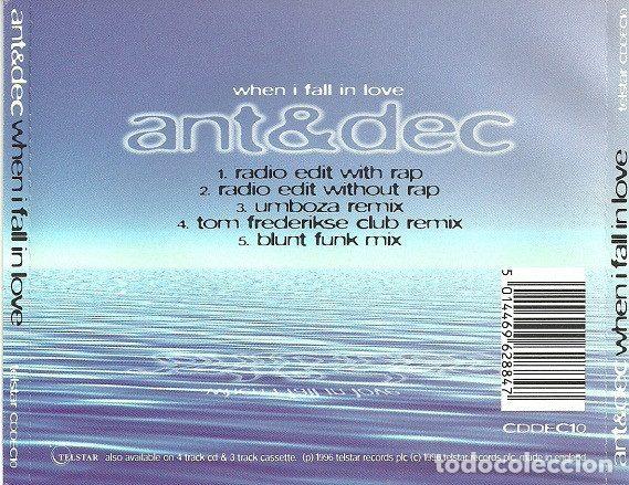 CDs de m&uacute;sica: Ant & Dec &ndash; When I Fall In Love (CD, Telstar CDDEC10) - Foto 4