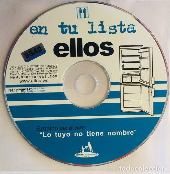 CD de M&uacute;sica: Ellos &ndash; En Tu Lista (CD, Subterfuge Records Prom 181)