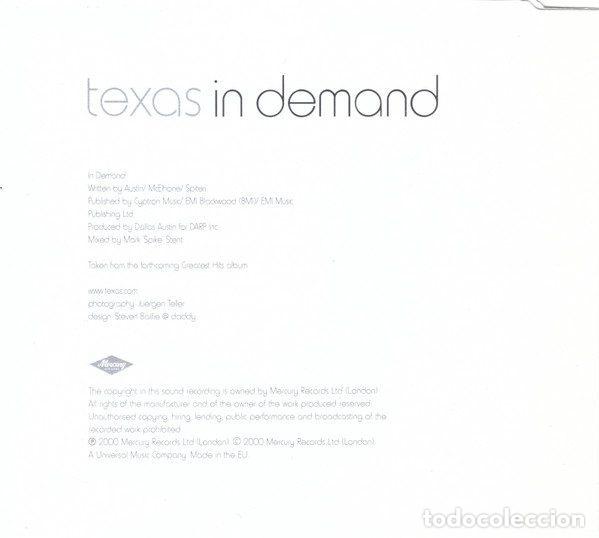 CDs de m&uacute;sica: Texas &ndash; In Demand (CD, Mercury MERCJ 528) - Foto 3