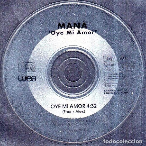 CD de M&uacute;sica: Man&aacute; &ndash; Oye Mi Amor (CD, WEA 1.670)