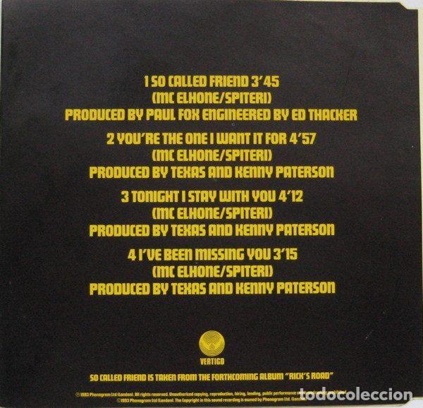 CDs de m&uacute;sica: Texas &ndash; So Called Friend (CD, Vertigo TEXCD 9) - Foto 2