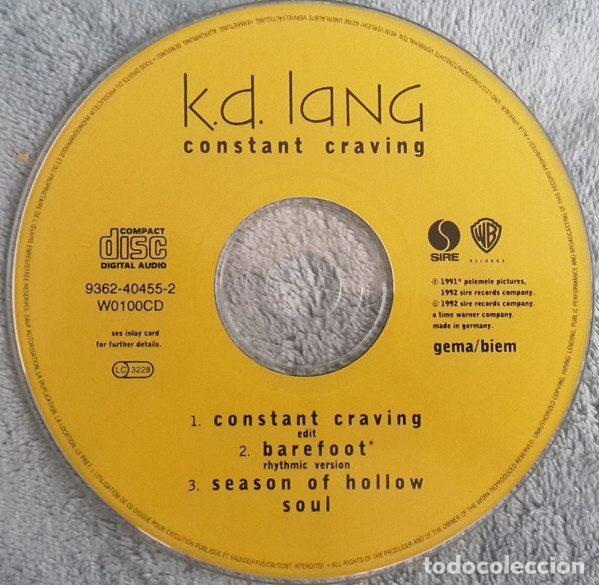 CDs de m&uacute;sica: k.d. lang &ndash; Constant Craving (CD, Warner Bros. Records W0100CD) - Foto 5