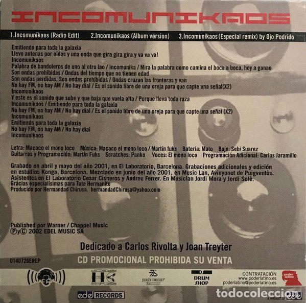CDs de m&uacute;sica: Macaco &ndash; Incomunikaos (CD, Edel 0140726EREP) - Foto 2