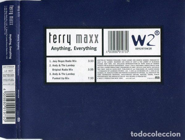 CDs de m&uacute;sica: Terry Maxx &ndash; Anything, Everything (CD, West 2 Recordings 0091975W2R)