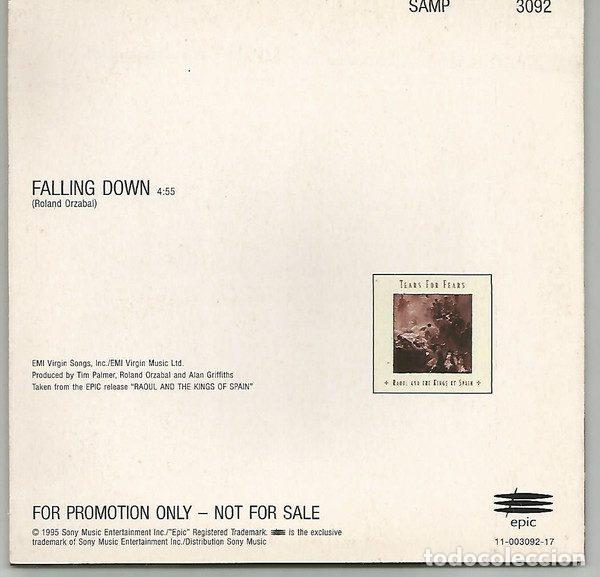 CDs de m&uacute;sica: Tears For Fears &ndash; Falling Down (CD, Epic SAMP 3092) - Foto 2