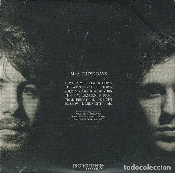 CDs de m&uacute;sica: M+A &ndash; These Days (CD, Monotreme Records MONO 79) - Foto 2