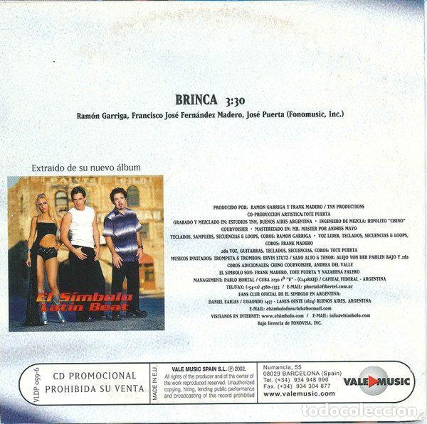 CDs de m&uacute;sica: El Simbolo &ndash; Brinca (CD, Vale Music VLDP 059-6) - Foto 2