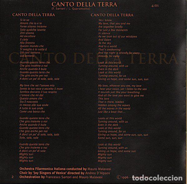 CDs de m&uacute;sica: Andrea Bocelli &ndash; Sogno (CD, Polydor 547 221-2) - Foto 5
