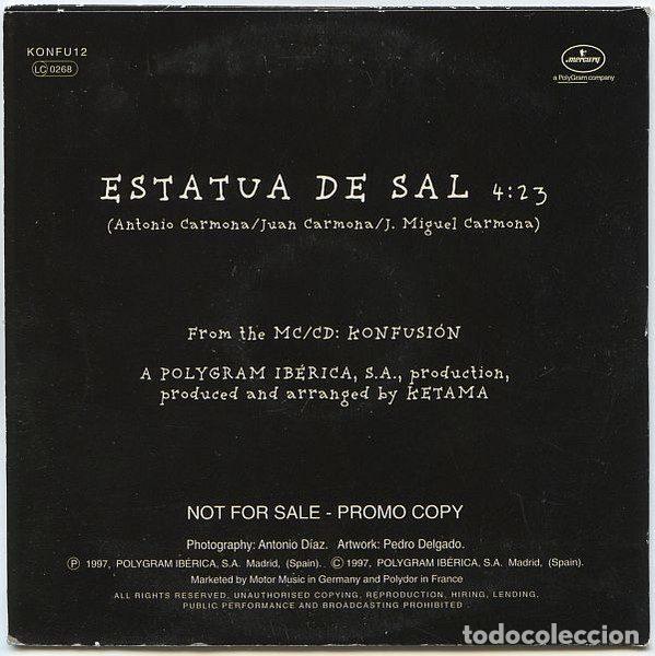 CDs de m&uacute;sica: Ketama &ndash; Estatua De Sal (CD, Mercury KONFU12) - Foto 2