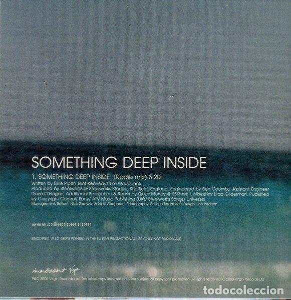 CDs de m&uacute;sica: Billie Piper &ndash; Something Deep Inside (CD, Innocent SINCDPRO 19) - Foto 2