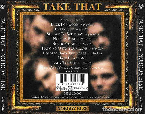 CDs de m&uacute;sica: Take That &ndash; Nobody Else (CD, RCA 74321 279092) - Foto 2