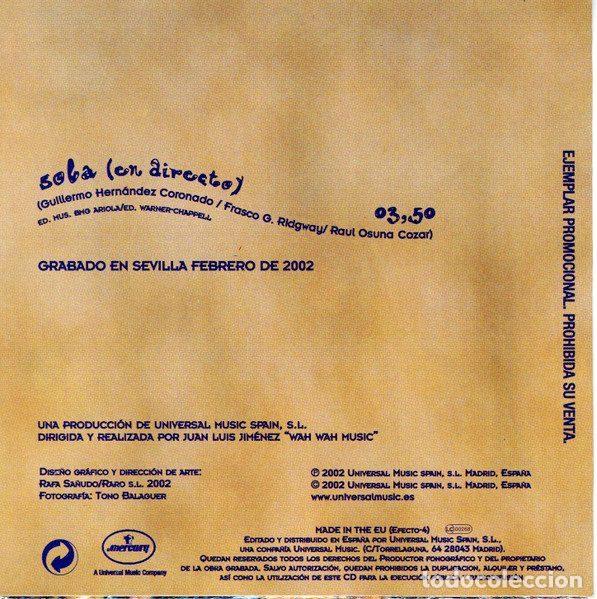 CDs de m&uacute;sica: Efecto Mariposa &ndash; Sola (En Directo) (CD, Mercury EFECTO-4) - Foto 2